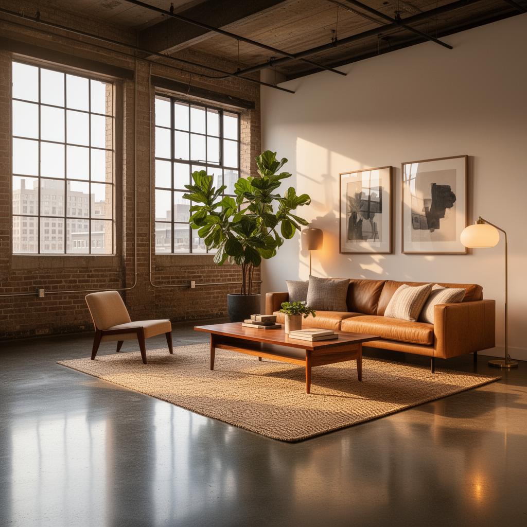 Same room after AI virtual staging